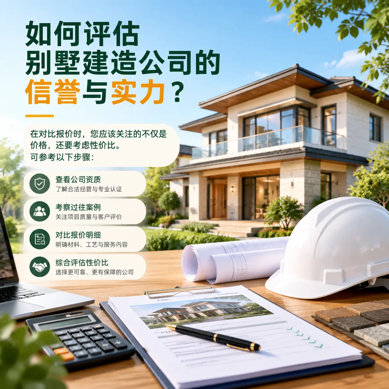 如何评估 黔东南 别墅建造公司的信誉与实力?